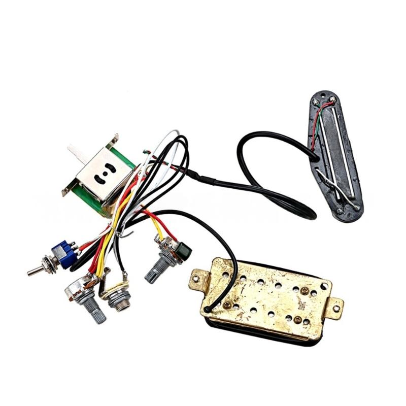 1T1V Wiring Harness Prewired Electric Guitar Pickup Prewired Guitar Wiring Harness Electric Guitar Replacement Part