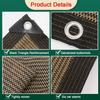 1PC Heavy-Duty Heatproof Shade Net Coffee Colored Sunshade Net Gardens and Patios High-Temperature Resistant Sun Protection Mesh