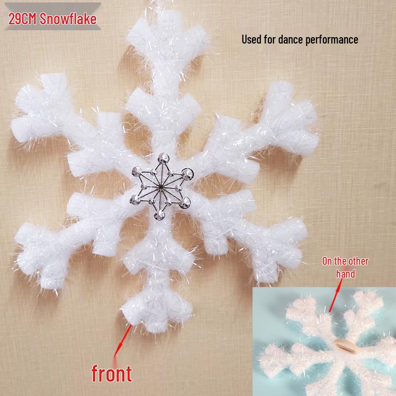 3D Foam Snowflake Dance Props & Christmas Hanging Ornaments