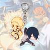 Anime Naruto Acrylic Keychain Accessaries Uzumaki Naruto Cartoon Keyring