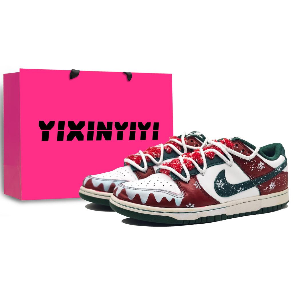 Nike Dunk Low top Skateboard Shoes Unisex Snake Fruit Red DD1391-101(Team400-)