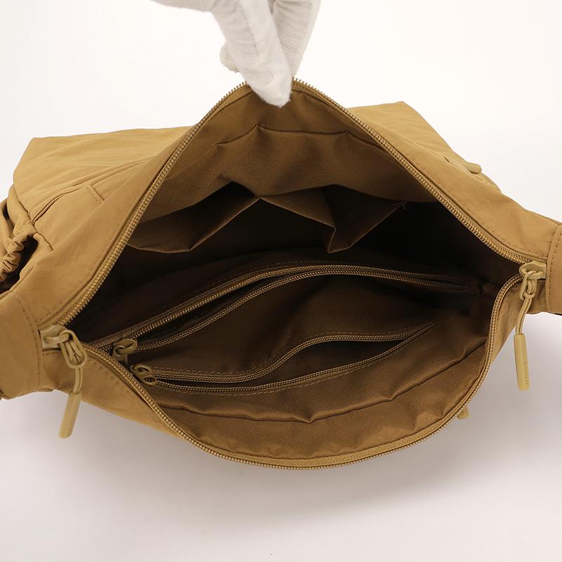 Casual Nylon Crossbody Shoulder Bag with Side Pockets Lightweight Travel Purse for Women Daily