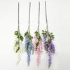 Hanging Artificial Violet UV Resistant Fake Flower Indoor Outdoor Garden Porch Patio Wall Hanging Faux Flower Decoration