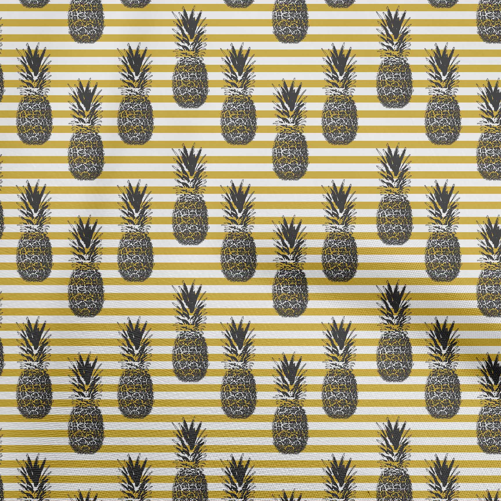 

oneOone Georgette Віскоза синя тканина Фрукти Ремісничі проекти Декоративна тканина з принтом у дворі 42 дюйми 42 Inch Wide - Viscose Chiffon жовтий