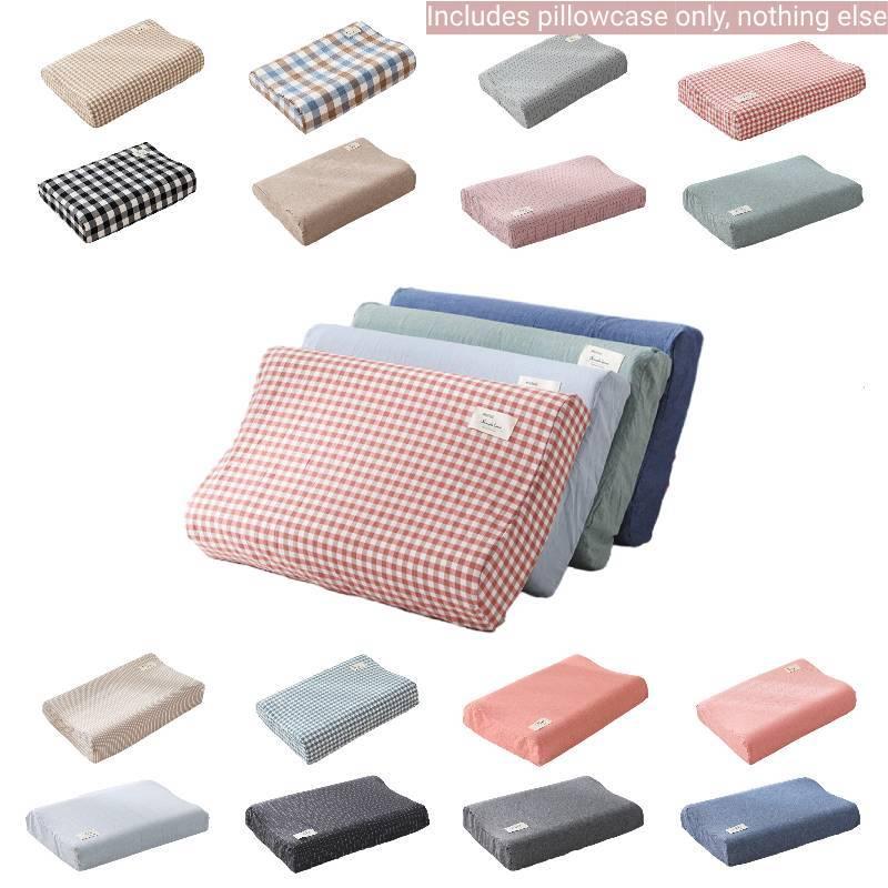 Hypoallergenic Cotton Latex Pillowcase Soft And Skin-friendly 50x30cm Memory Foam Pillow Cover All Seasons Pillowcase