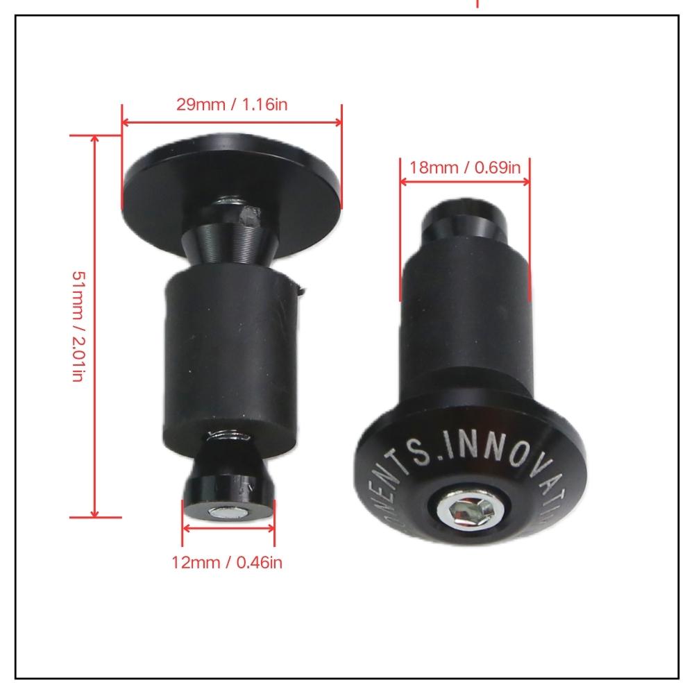 

Motorcycle Handlebar End Weights Anti Fall Handle Plug Universal 22mm 7/8 Grip End Caps Modification Accessories 1 set