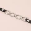 Women European Trend Choker Exaggerated Leather Chain Splice Necklace Harajuku Punk Bracelet For Women