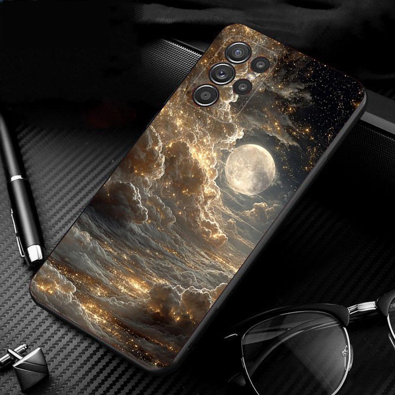Clound Moon Star Night Phone Case For Samsung Galaxy S25 S24 S23 S22 S21 Ultra S24 S23 S22 S21 S25 Plus S24 S25 FE