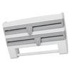 Cling Film Holder Wall Mount Multifunctional Cling Film Cutter with Screws for Kitchen Grey Blue