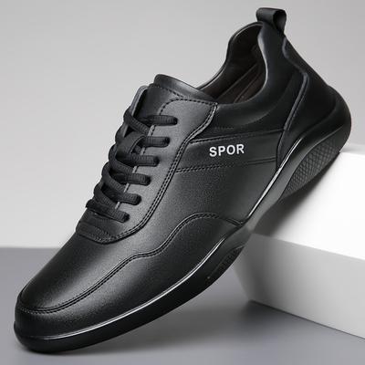 Men's Shoes Genuine Leather Breathable Spring Autumn Lace Up Comfortable Casual Outdoor Sneakers Shoes Fashion Non Slip Sneakers