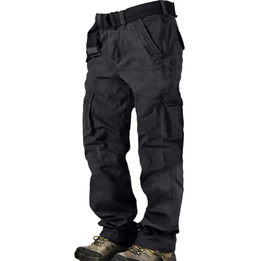 Men's Color Multi-Pocket Work Pants Men's Casual Fashion Work Pants