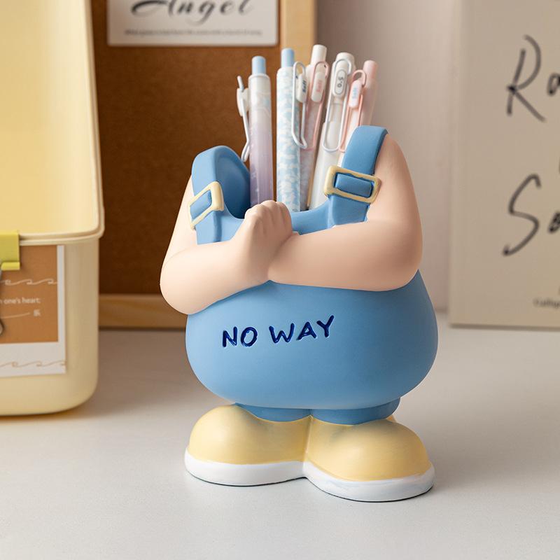 Creative Cartoon Pen Holder Storage Pen Holder Multi-function Desktop Stationery Children's Fun Office Supplies Children's Day School Gift