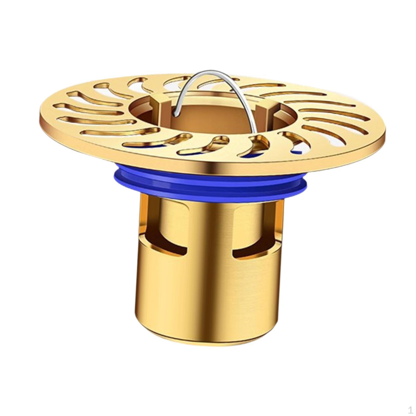 

Душевая заглушка для слива пола, улавливатель волос для туалета, прачечной, отеля золотой