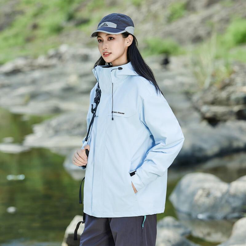 paul frank Unisex 3-in-1 Detachable Outdoor Windbreaker Jacket