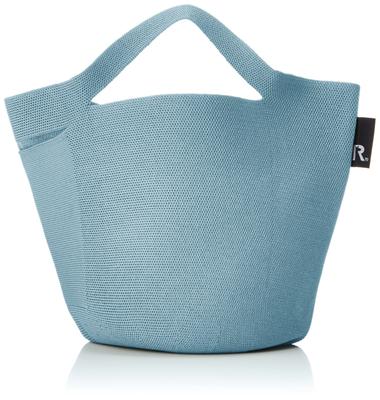 Free Hat Recycled Yarn Knitted Basket Tote Bag Baby Lou 0255 Saxophone [Rootote] Lightweight, Standing, Shape, Po-No