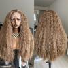 Synthetische Lace Front Perücke Highlight Ombre Lockere Body Wave Perücke Hitzebeständige Synthetikhaar-Perücke für Schwarze Frauen Täglich