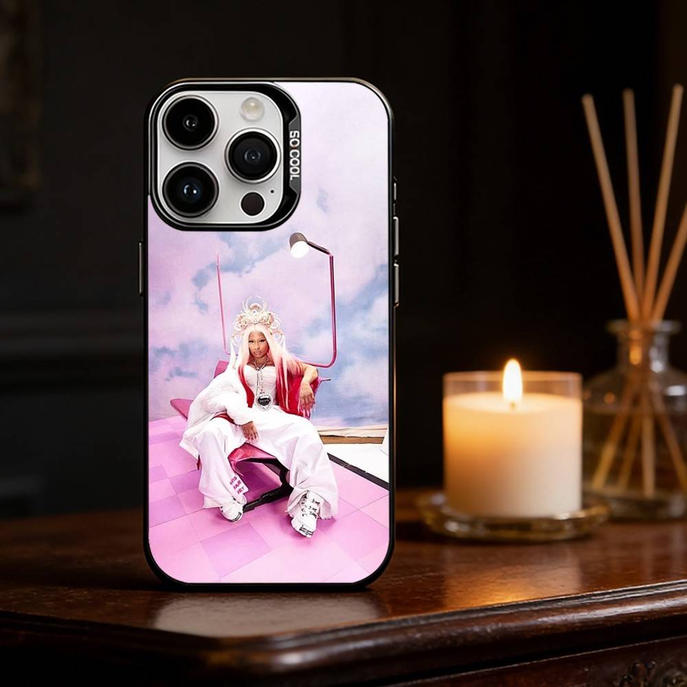 Rapper SINGER N-Nicki Minaj Phone Case Color Silver Shell For IPhone 17 16 15 14 13 12 11 Pro Max Plus