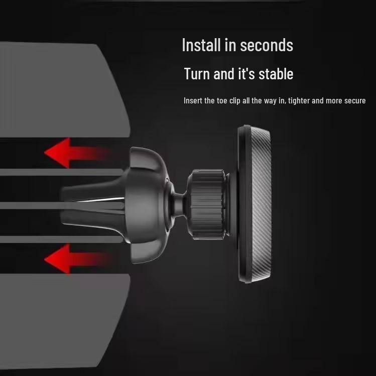 Strong Magnetic Car Phone Mount - Easy One-Hand Operation, Air Vent Compatible, Single Color Box