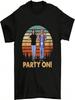 Wayne's World Party On Vintage T-Shirt, Klassisches Film-T-Shirt, Lustiges T-Shirt Schwarz