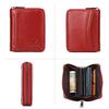 Humerpaul Ladies Wallet First Layer Cowhide Wallet Coin Purse RIFID Anti-theft Brush Organ Wallet Zipper Opening