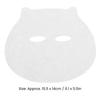 100 Pcs Kids Pre Cut Face Paper Sheets Disposable Wet Compress Cotton Ghost Face Facial Paper Sheet for Baby 15.5 X 14cm