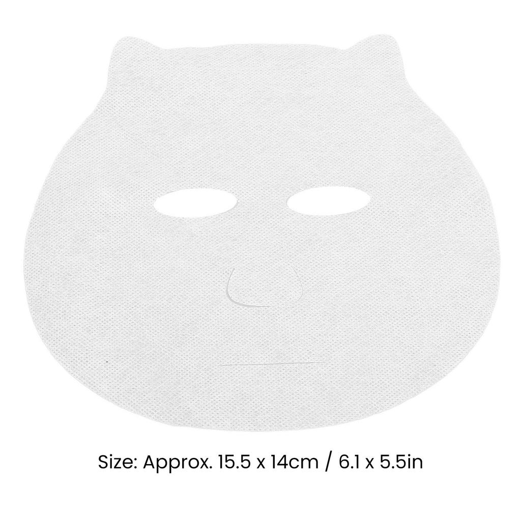 100 Pcs Kids Pre Cut Face Paper Sheets Disposable Wet Compress Cotton Ghost Face Facial Paper Sheet for Baby 15.5 X 14cm