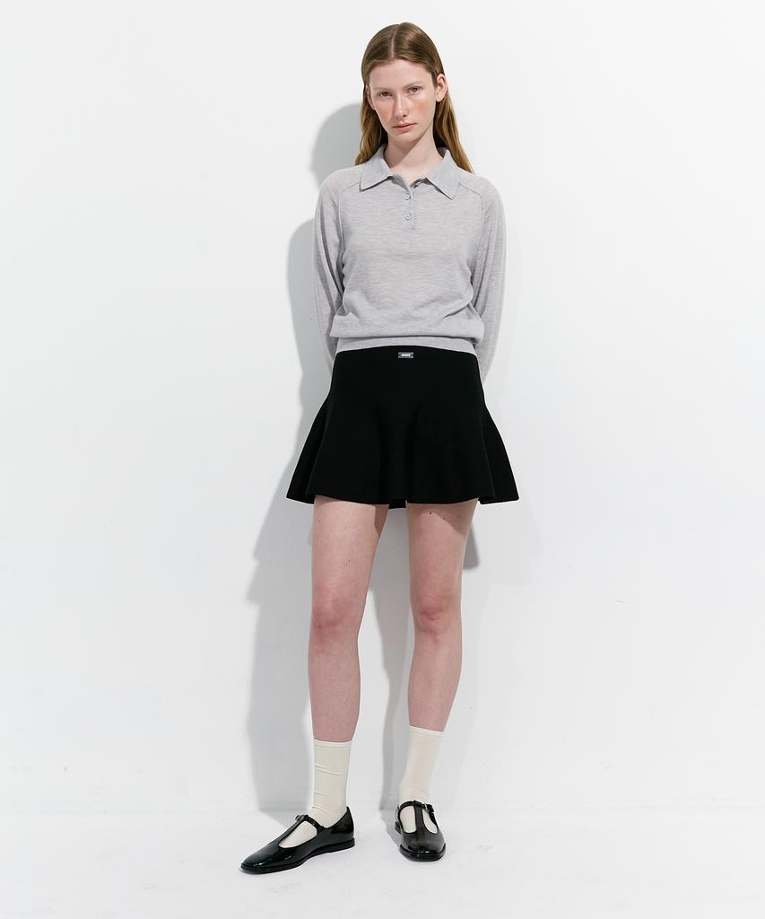 Maggie Tiered Skirt (Black)