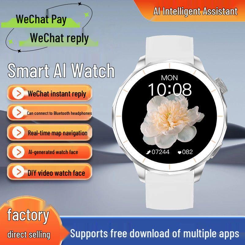 

2025 Trendy Women s Smartwatch: Long Battery, Offline Payment, Alarm, Pedometer, Phone Compatibility. серебряный