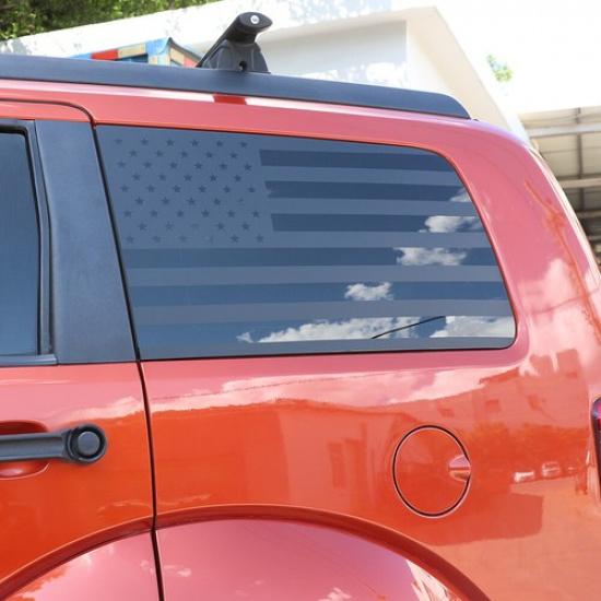 2xRear Window Decal N US Flag Sticker Trim Cover For  Dodge Nitro 07-2012