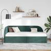 Corner Bed Frame with Headboard Dark Green 90 Cm X 200 Cm Velvet