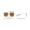 Emporio Armani Square Sunglasses With Side Logo Women sunglasses Gold EA2159D.L301373.L157.L