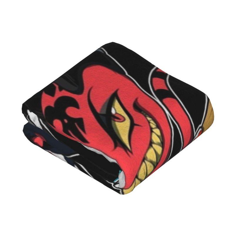 Custom Animated Anime Helluva Boss Blitzo Blanket 3D Printed Soft Flannel Fleece Warm Throw Blankets Car Bedding Sofa Bedspreads