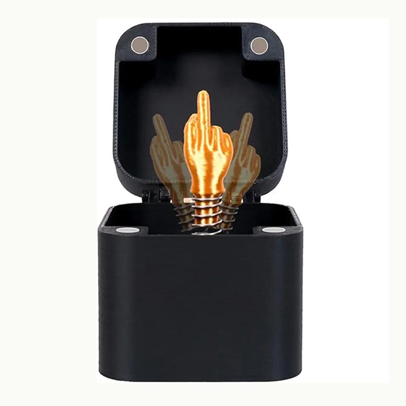 Christmas Prank Gift Middle Finger In Box Funny Creative Out Of The Box Pop-up Middle Finger Gifts Box Prank Quirky Gift New