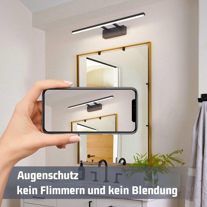 LED Wall Sconce - NETTLIFE - 60 Cm - Black - 4000 K (neutral White) - Modern Design