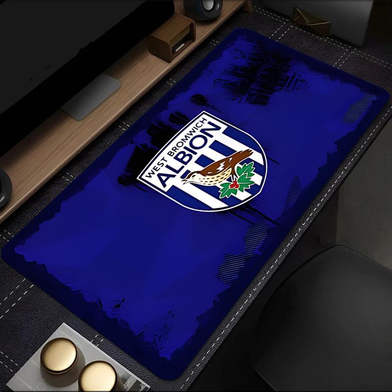 Tappetino per Mouse Bromwich Albion, Base in Gomma, Tappetino per Mouse per Giocatori e Uso Ufficio, Scrivania da Gioco, Tappetino Facile da Pulire Regali di Natale per Fan