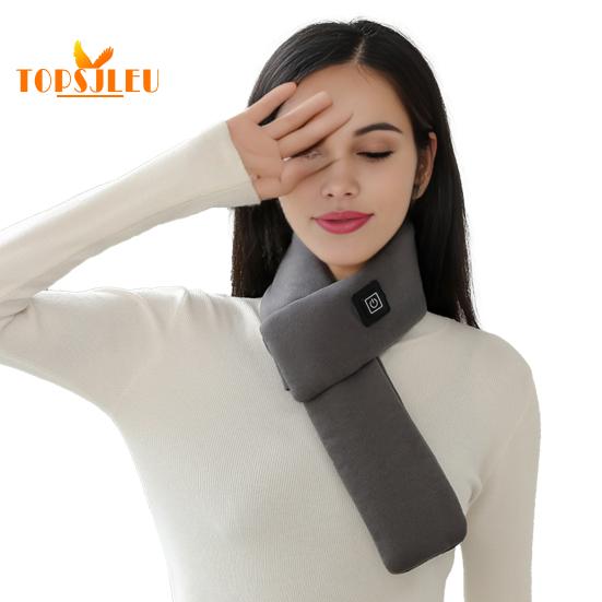 Winter Heating Scarf,USB Rechargeable,Thicken Heat Retention,Three Gear Adjustment,Wireless Cordless Neck Wrap,Unisex Electric Scarf Warmer
