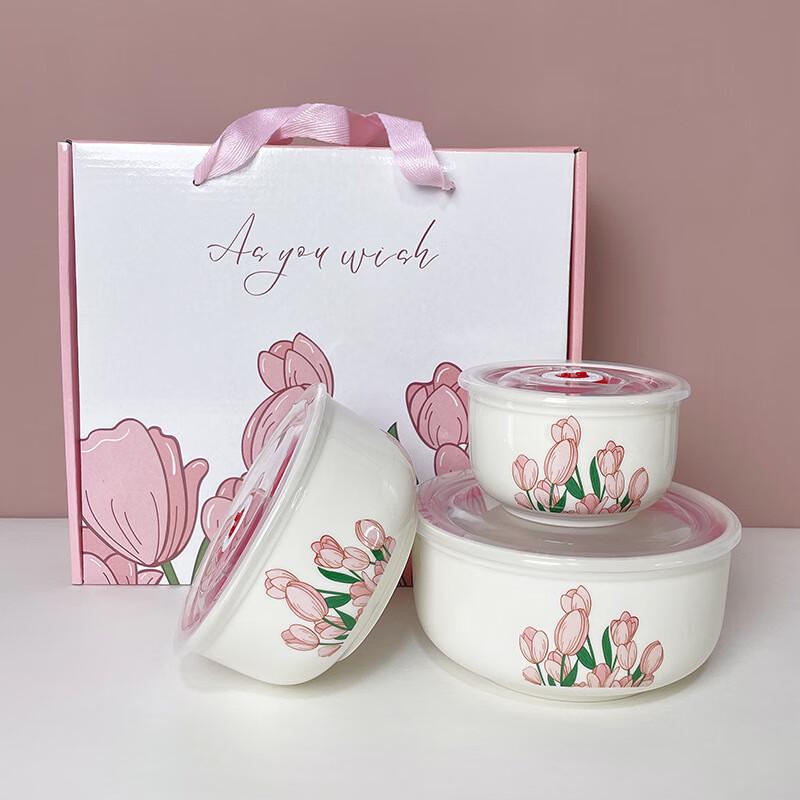 Anvelo Tulip Ceramic Food Storage Bowls