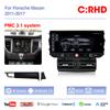 12.3" For Porsche Macan 2014-2017 Car Multimedia Video Player GPS Navigation Radio Android13 8+128G 8Core CarPlay 4G 360Camera