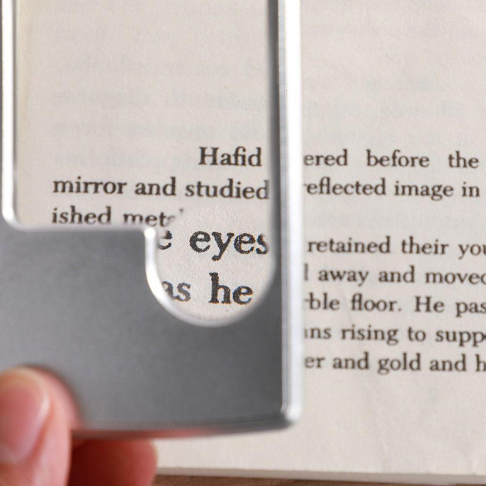 Portable Card Magnifying Glass Ultra-Thin Reading Magnifier Magnifier Loupe Jewelry Inspection