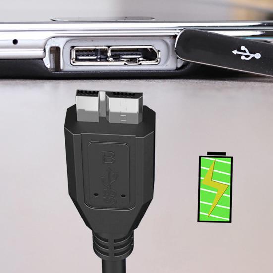USB 3.0 A auf Micro B Adapterkabel USB 2.0 Stromversorgungskabel für Festplatten-SSD
