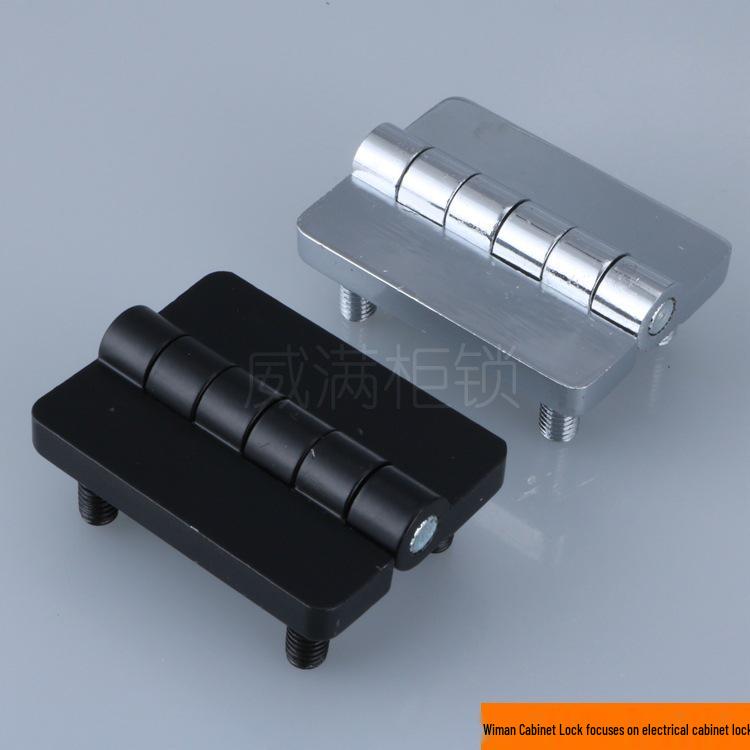 

Weiman CL209 Cabinet Lock and HL009 Hinge in Black/White for Metal, Switch, and Power Cabinets. Black With Countersunk