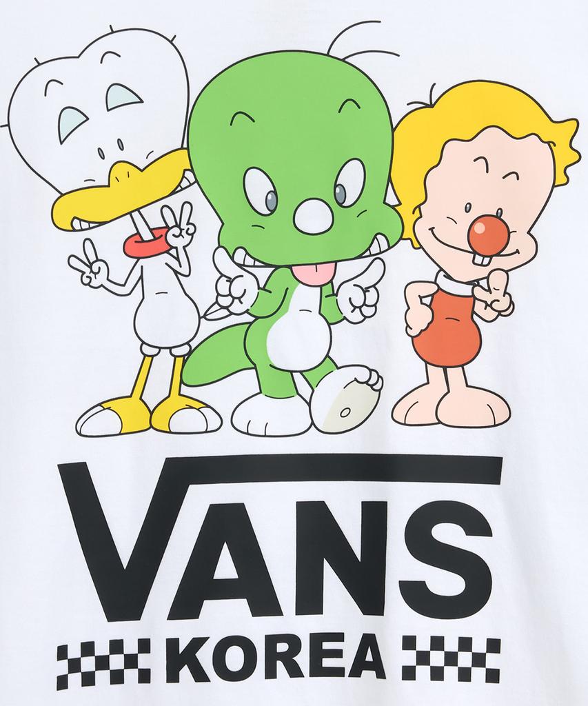 VANS Dooly Korea Crew Short Sleeve T-Shirt - White / Vn0012Pvwht1