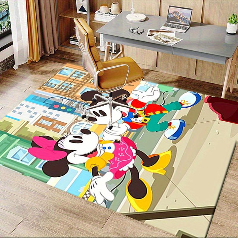 Office Rug Mickey Mouse, Minnie Mouse theme 3D Printed Anti-Slip Rug-Machine Washable for Living Room