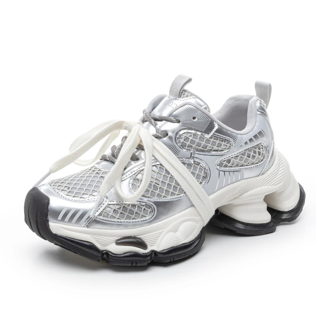 In the spring of 25, the new retro and old thick-soled heightening dad shoes for women's galaxy particles fashion trend casual shoes for women