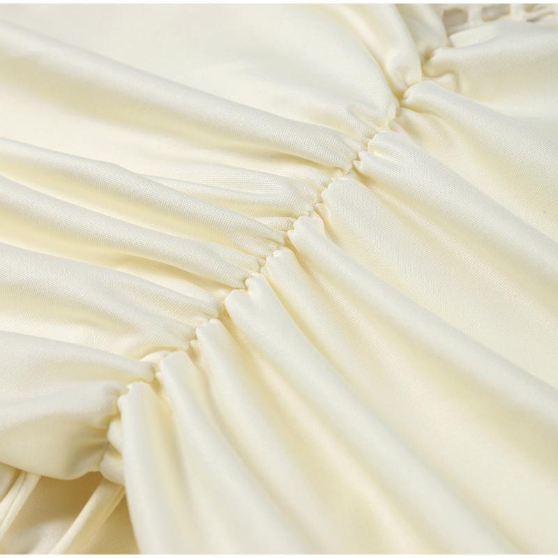 Hollow Out See-through Long Dress Women Holiday Tassels High Waist Sleeveless Strap Dresses Female Backless Evening Club  Robe