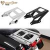 Compatible Harley Dual Headlight CVO Road King Street Glide Quick Release Rear Luggage Rack 09-24