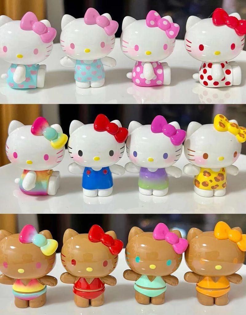 New Kt Cat Daily Life Series Blind Box Cute Mini Action Figure Handmade Dolls Desktop Decoration Girls Birthday Surprise Gifts