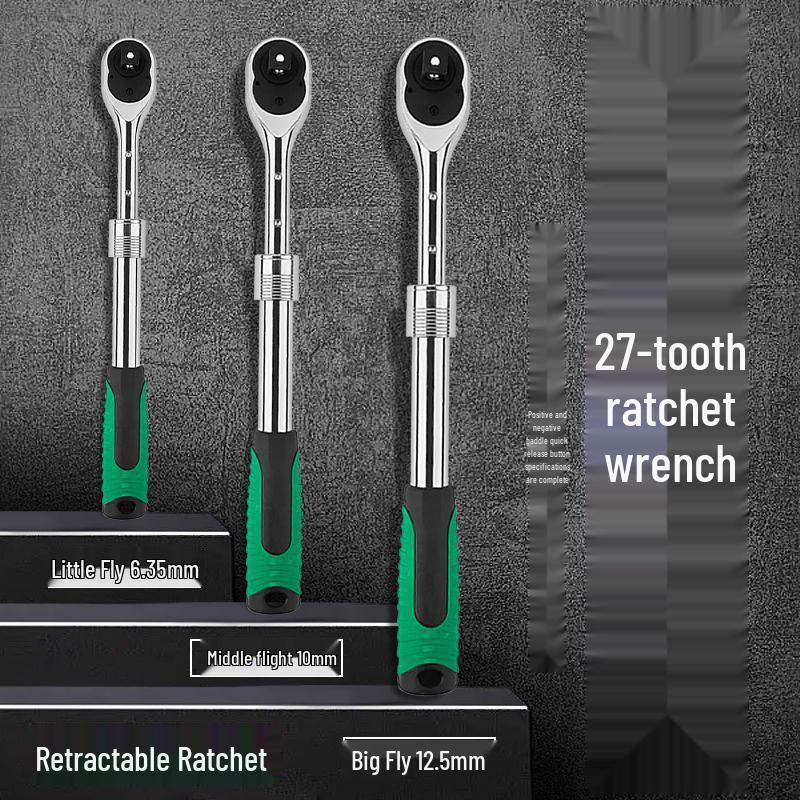 Teleskopische Ratsche Verlängerungsstange - 72 Zähne Schnell Drehmomentschlüssel für Autoreparatur