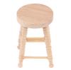 1/12 Dollhouse Miniature Wooden Stool Simulation Chair Furniture Toy Decoration