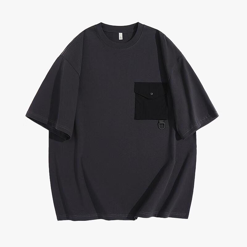 TonLion Men's 100% Cotton Heavyweight Short Sleeve T-Shirt